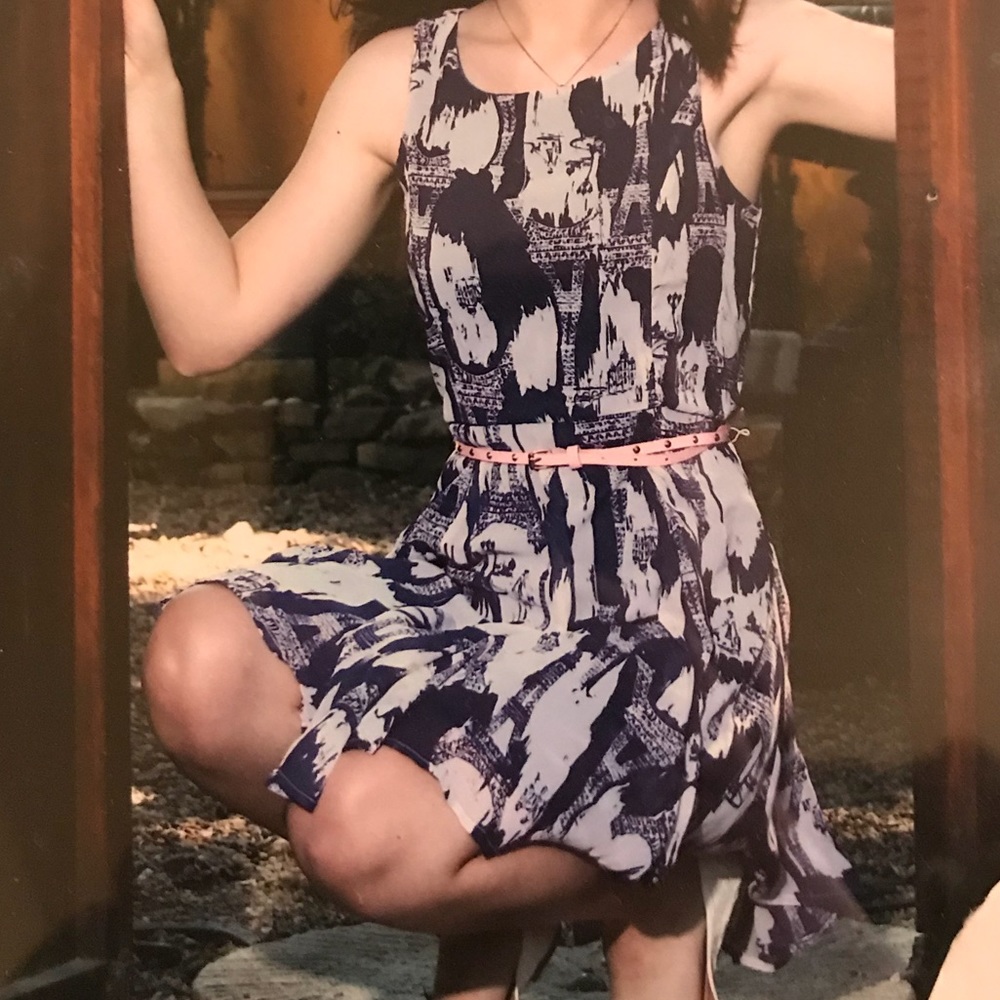 Eiffel Tower Flowing Dress